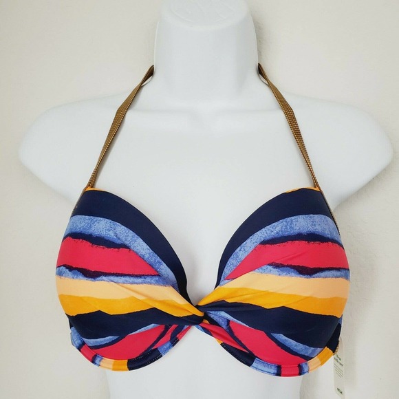 New Aerie Swim Top Size 38C Watercolor - Picture 1 of 9